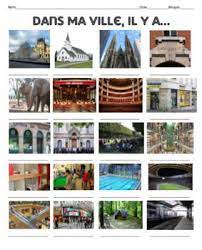 You Receive Eight Files In This Bundle 1 Dans Ma Ville Notes Sheet A Handout With 20 Pictures Of Places Around Town Bank Learn French Ville French Numbers