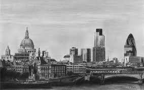 London Skyline Pencil Drawing Drawing By David Rives Shop thousands of canvas and framed wall art prints and posters at imagekind. london skyline pencil drawing by david rives