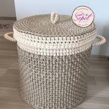 Satildi Hala Astar Bekleyen Kirli Sepetim 40cm 36cm Daha Ordugum Cantanin Da Astari Hazir Degil Cunku Bana Cesta De Croche Cestas De Croche Cesto De Fios