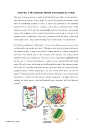 Pdf Anatomy Of The Immune Lymphatic System