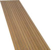 Solza Luxe Akupanel Eiken Gelakt Grijs Vilt 240x60x2cm - met brede latten