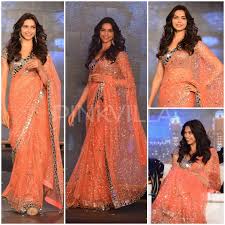 Yay Or Nay Deepika Padukone In Manish Malhotra Indian Fashion Saree Saree Designs Fancy Blouse Designs