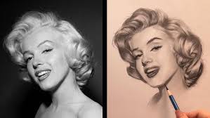 Drawing Marilyn Monroe