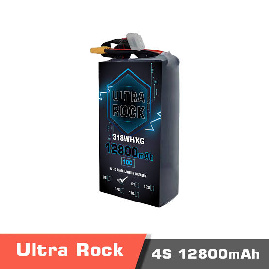 Buy Semi Solid-State Battery | Model Ultra Rock Ultra HV battery 6s 12800mAh 318Wh/kg Energy Density 10C discharge Rate Online