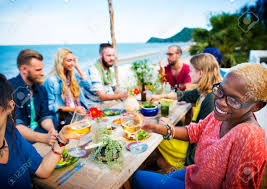 An easy, no fuss summer dinner party. Beach Summer Dinner Party Celebration Concept Stock Photo Picture And Royalty Free Image Image 41878440