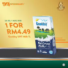 Goodday low fat milk 1l. Goodday Milk Malaysia Celebrate Goodday S Milk Fest And Their 50th Anniversary With A Litre Of Milky Goodness For Rm4 49 Only Gooddaymilkfest Goodday50anniversary Offer Valid While Stocks Last Promotion Is Valid Only