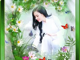 Khung ảnh hoa bướm đẹp