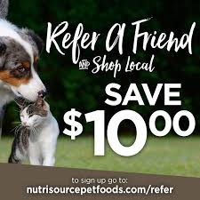 Looking for more printable coupons? Refer A Friend And You Both Will Receive Nutrisource Pet Foods Facebook