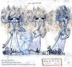 Double Fine Action Microblog Gloria Concept Art From Psychonauts By Scott C Cartoon Character Design Character Design Concept Art