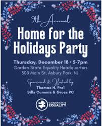 Home for the Holidays Party at Garden State Equality in Asbury Park  CANCELED - Out In Jersey media