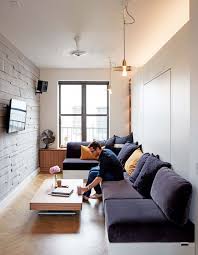 Deep navy backdrop sets off this modern living room design. 12 Beautiful Small Space Living Room Decoration Ideas In 2020 Small Apartment Living Room Small Living Room Design Small Modern Living Room
