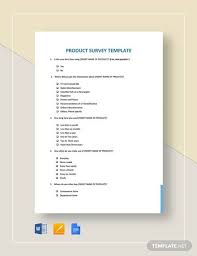 The information you provide will help scientists understand more about ways to help people prevent disease. Free 8 Sample Product Survey Templates In Pdf Ms Word