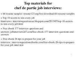 Myperfectresume.com has been visited by 100k+ users in the past month Chef De Partie Resume Sample Pdf Ebook Free Download