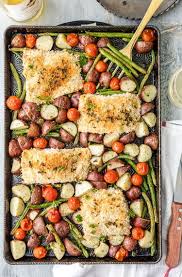 15 Healthy Sheet Pan Meals For Busy Weeknight Dinners Best Roasted Vegetables Sheet Pan Recipes Salmon Recipes