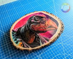 The Chamberlain, one of the Skeksis from the Dark Crystal. I finished this  one earlier this year and I think it's one of my favorite wood pieces I've  created. It's still available