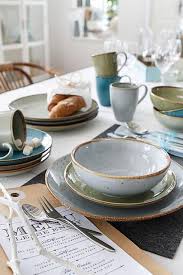 Creatable Kombiservice Steinzeug 16 Teile Nature Collection 4 Personen Ostern Geschirr Baur Steinzeug Steinzeug Geschirr Creatable Geschirr