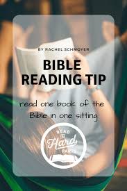 Bible Reading Tip Read One Bible Book In One Sitting Read