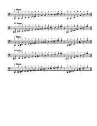 Major Scales With Tuba Fingerings