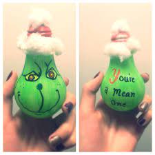 Diy Grinch Light Bulb Ornament Easy And Adorable Diy Christmas Decorations Easy Easy Christmas Decorations Christmas Decor Diy