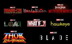 Todavía quedan varios estrenos en 2021 y viene mucho más para 2022 y 2023. Logotipos De Las Peliculas Y Series De La Fase 4 De Marvel Comic Con