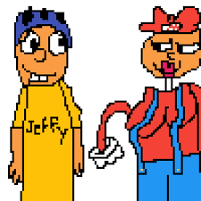 Pixilart Jeffy And Mario With Sml By Anonymous Jeffy wants the new fortnite battle pass, so he has to get a job to be able to buy it! pixilart jeffy and mario with sml by