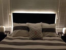 This classic rustic headboard is made from distressed light wood boards, which may have been reclaimed. How To Make A Floating Headboard With Led Lighting