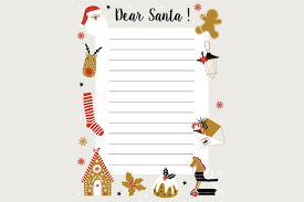 Download Christmas Letter Santa Claus Template Graphic By Byemalkan Creative Fabrica SVG Cut Files