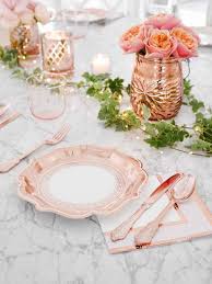 Rose gold balloons party decorations supplies set 35 pack include 30 balloons, 2 foil fringe curtains, 1 rose gold sequin table runner, 2 foil ribbon for birthday party, wedding,xmas new year festival. 20 Unique Rose Gold Wedding Table Decoration To Inspire Elegantweddinginvites Com Blog