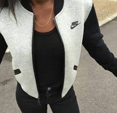Black And Grey Nike Jacket Adidas Long Sleeve Outerwear Fashion Clothes