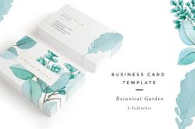 Botanical Garden I Business Card Business Cards Creative Fashion Business Cards Business Card Template Design