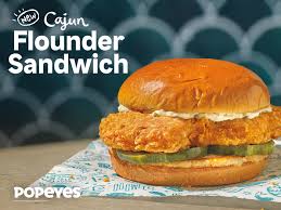 Roasted red peppers, artichoke hearts, cajun seasoning & lemon butter sauce. Popeyes New Cajun Flounder Fish Sandwich Makes Debut In Time For Lent