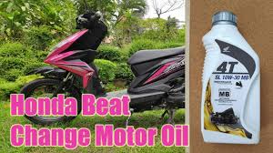 Honda Beat Fi Change Motor Oil Youtube