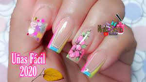 Existen diferentes tipos de técnicas y maneras de pintarte las uñas pero puedes lograr unas uñas decoradas sencillas súper lindas y fáciles de hacer. Decoracion De Unas Sencillas Y Delicadas En Tono Rosa Unas Facil 2020 New Nail Art Designs 2020 Youtube