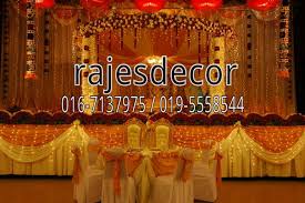 10 inches to 24 inches. Malaysian Wedding Decor