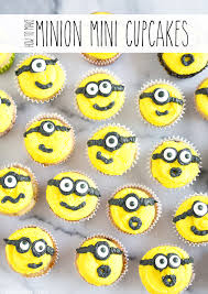 This video shows how to make it. How To Make Minion Mini Cupcakes Video Tutorial Sarahs Bake Studio