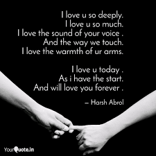 I Love U So Deeply I Lov Quotes Writings By Harsh Abrol Yourquote