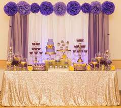 Gold and purple decorations are a hit with gorgeous gold pinwheel decorations and round purple lanterns. Pin On Party Time