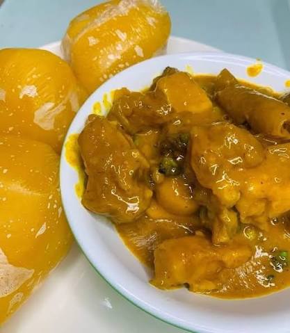 Owo Soup (starch/yam/plantain)