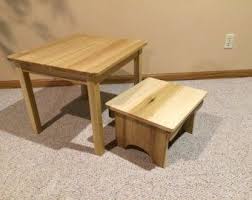Child S Rocking Chair Unfinished Pine W O Hearts Etsy Table And Bench Set Kids Rocking Chair Montessori Furniture