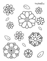 Here are images to print and color of characters well known by children, coming from the world of video games. Flower Coloring Pages 30 Printable Sheets Easy Peasy And Fun