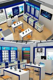Even the kids need a area to sit and concentrate on homework or do computer research. Mcb Mobile Phone Shop In Shop 3d Layout Design Mobile Shop Design Store Design Interior Electronics Store Design
