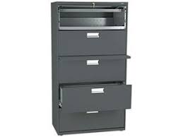 The cabinet has no drawers, only shelves. Hon 795lp 700 Series Five Drawer Lateral File With Roll Out Posting Shelves Black Newegg Com