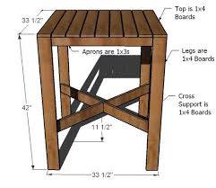 Outdoor Modern Bar Table X Base Bar Table Diy Modern Bar Table Outdoor Bar Table