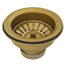 Sink does not drain completely. Ruvati Kitchen Sink Strainer Drain Assembly Satin Brass Matte Gold Stainless Steel Rva1022gg Kitchenfaucets Com
