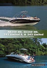 Yamaha 242 limited ltd s sxt1800 jet boat this is the same manual dealerships use to repair your watercraft. Yamaha Ar240 Ho Owner S Manual Pdf Download Manualslib