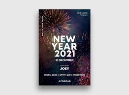 Fully customizable and editable ai &‌ psd template(s). Flyer Psd Template Happy New Year 2021 Free By Getflyers