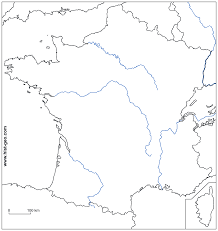 Carte de france départements villes et régions. Fond De Carte France Frontieres Et Fleuves