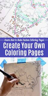 Make Your Own Coloring Pages Diy Coloring Books Coloring Pages For Kids Name Coloring Pages