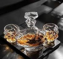 KANARS Crystal Whiskey Decanter Set, 27 Oz Emperor Decanter with Old  Fashioned Glasses for Liquor Bourbon Scotch Tequila Snifter, Unique  Christmas ...