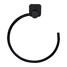 Check spelling or type a new query. Goodhome Koros Wall Mounted Black Powder Coated Towel Ring Diy At B Q
